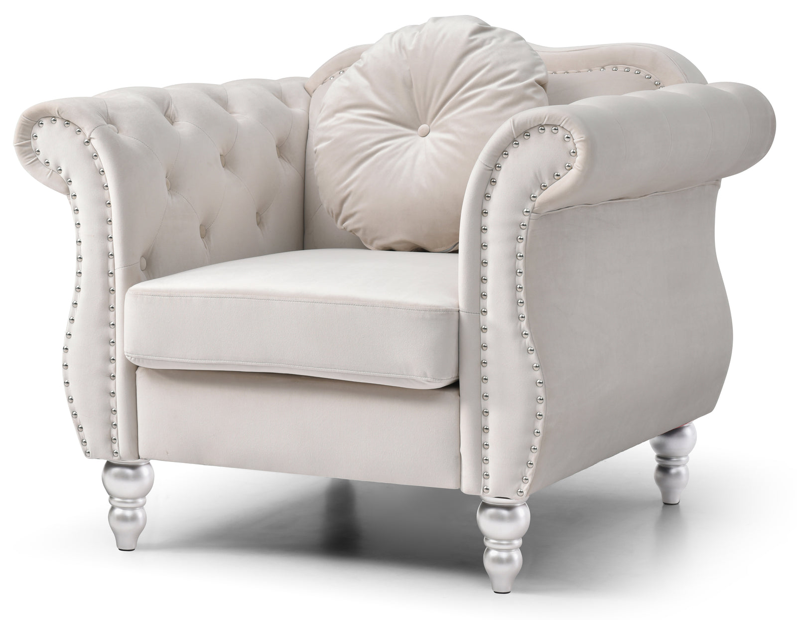 Glory Furniture Hollywood G0667A-C Chair , IVORY