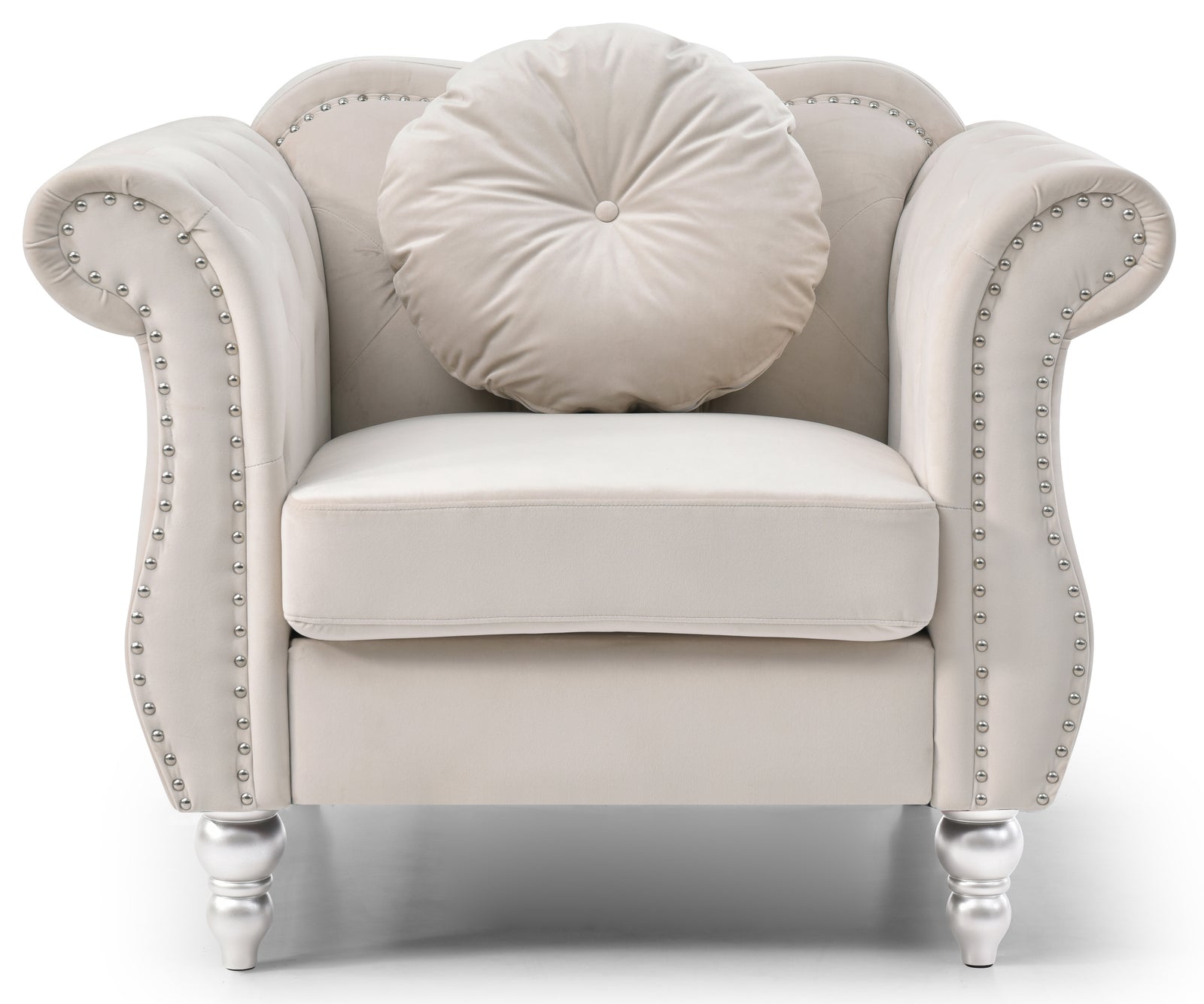 Glory Furniture Hollywood G0667A-C Chair , IVORY