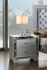 Glory Furniture Hollywood Hills G8105-N Nightstand , Silver Champagne