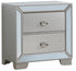 Glory Furniture Hollywood Hills G8105-N Nightstand , Silver Champagne