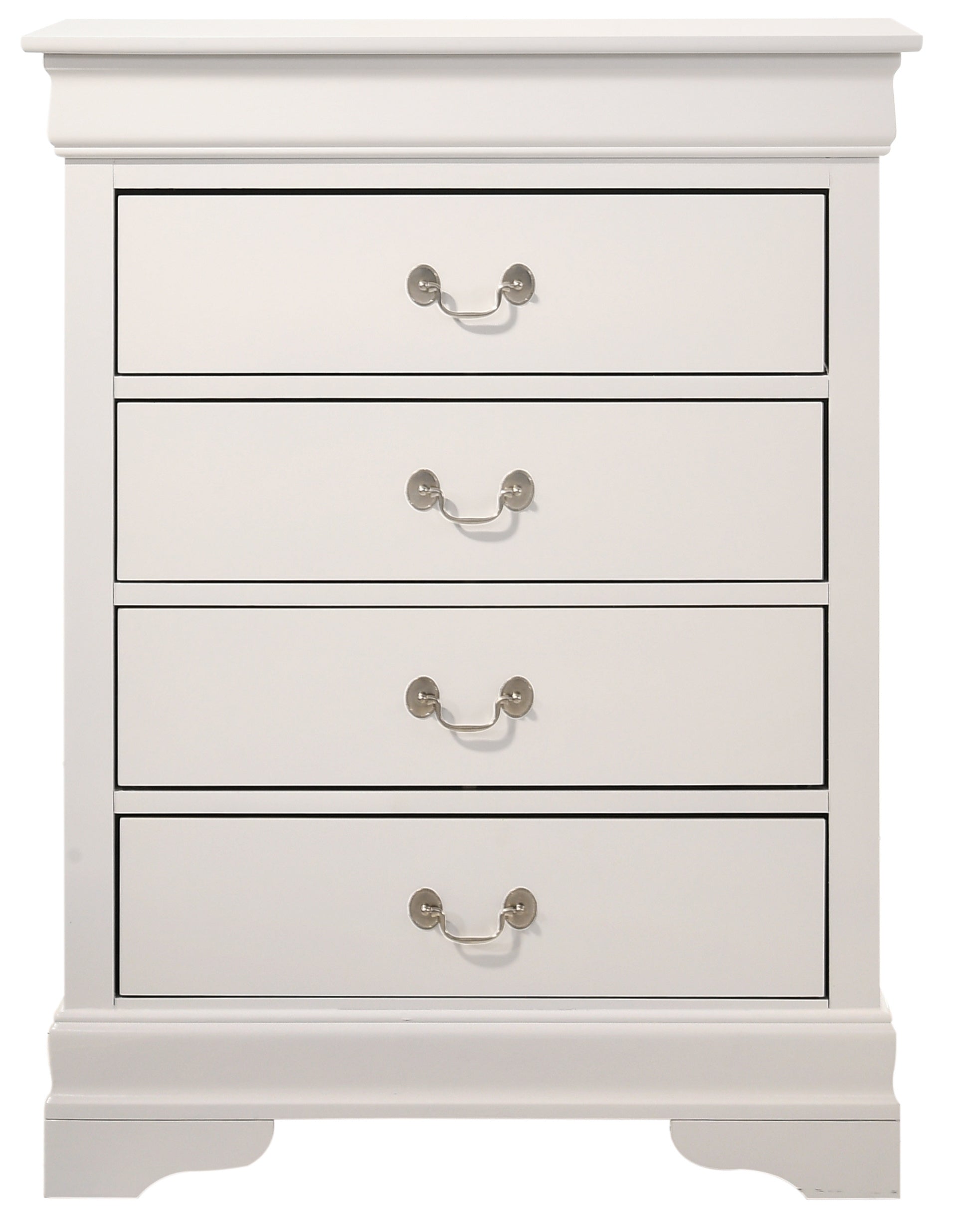 Glory Furniture Louis Phillipe G3190-BC 4 Drawer Chest , White