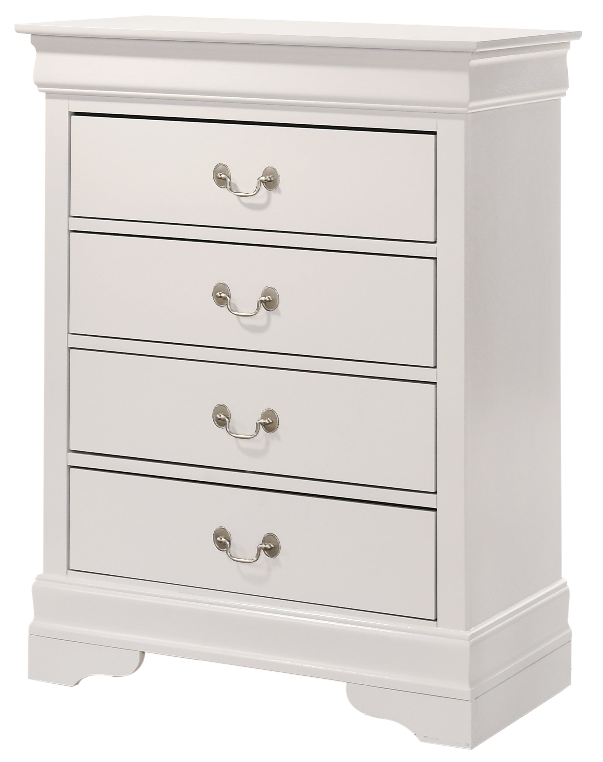 Glory Furniture Louis Phillipe G3190-BC 4 Drawer Chest , White