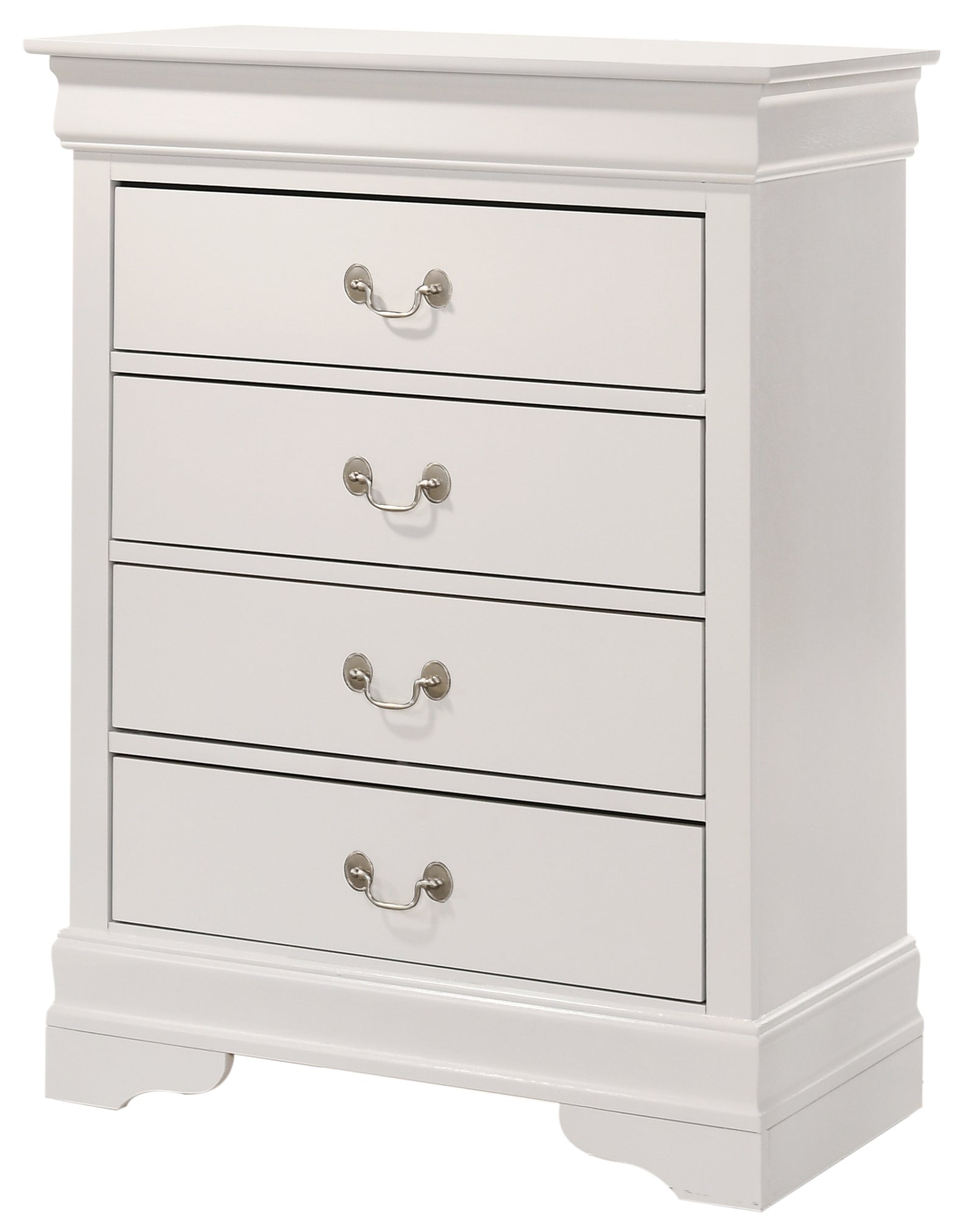 Glory Furniture Louis Phillipe G3190-BC 4 Drawer Chest , White
