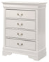 Glory Furniture Louis Phillipe G3190-BC 4 Drawer Chest , White