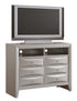 Glory Furniture Marilla G1503-TV2 Media Chest , Silver Champagne