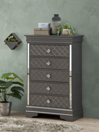 Glory Furniture Verona G6702-CH Chest , Metalic Black
