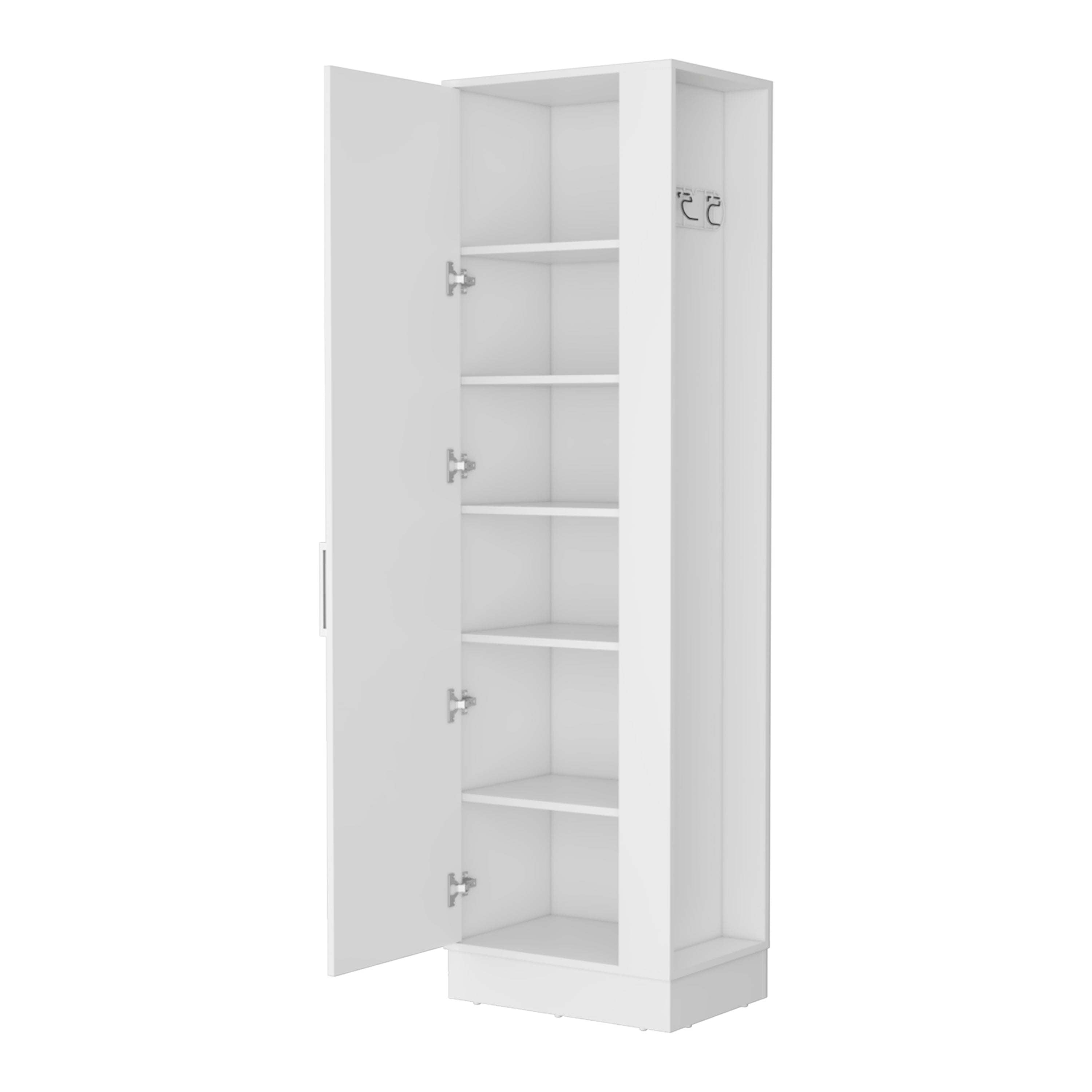 Greenville 2-Door 6-Shelf Tall Storage Cabinet White