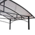 Grill gazebo 8x5ft,outdoor patio canopy,BBQ shelter with steel Hardtop and side shelves