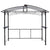 Grill gazebo 8x5ft,outdoor patio canopy,BBQ shelter with steel Hardtop and side shelves