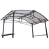 Grill gazebo 8x5ft,outdoor patio canopy,BBQ shelter with steel Hardtop and side shelves