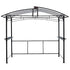 Grill gazebo 8x5ft,outdoor patio canopy,BBQ shelter with steel Hardtop and side shelves