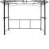 Grill gazebo 8x5ft,outdoor patio canopy,BBQ shelter with steel Hardtop and side shelves