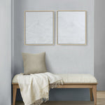 Hand Embellished Abstract 2-piece Framed Canvas Wall Art Set