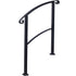 Handrails for Outdoor Steps, Fit 1 or 3 Steps Outdoor Stair Railing, White Wrought Iron Handrail, Flexible Front Porch Hand Rail, Transitional Handrails for Concrete Steps or Wooden Stairs