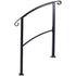Handrails for Outdoor Steps, Fit 1 or 3 Steps Outdoor Stair Railing, White Wrought Iron Handrail, Flexible Front Porch Hand Rail, Transitional Handrails for Concrete Steps or Wooden Stairs