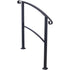 Handrails for Outdoor Steps, Fit 1 or 3 Steps Outdoor Stair Railing, White Wrought Iron Handrail, Flexible Front Porch Hand Rail, Transitional Handrails for Concrete Steps or Wooden Stairs