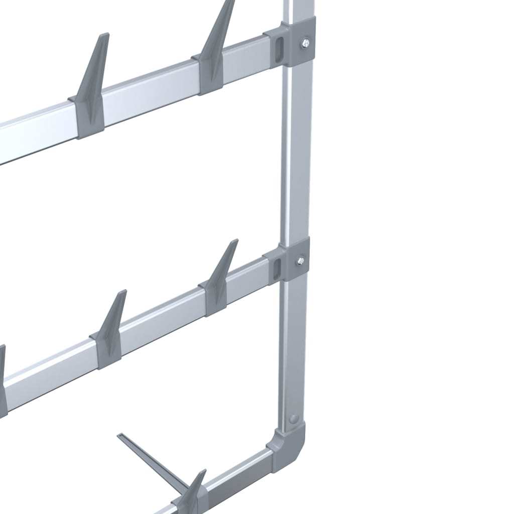 Hanging Shoe Rack Silver 26"x5.1"x54.7"