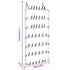 Hanging Shoe Rack Silver 26"x5.1"x54.7"