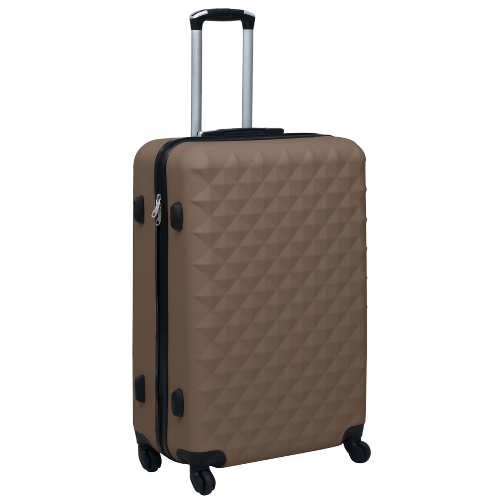 Hardcase Trolley Set 2 pcs Brown ABS