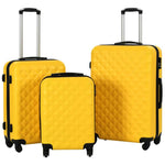 Hardcase Trolley Set 3 pcs Yellow ABS