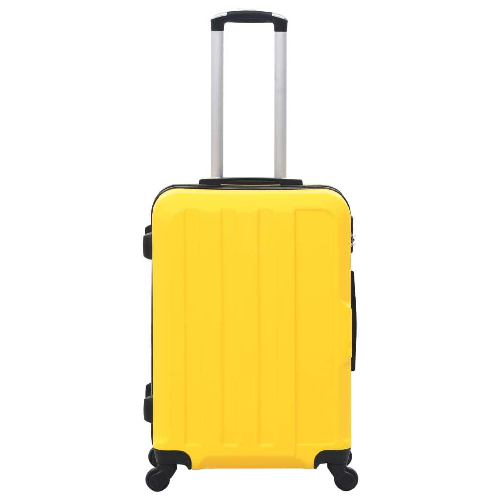 Hardcase Trolley Set 3 pcs Yellow ABS