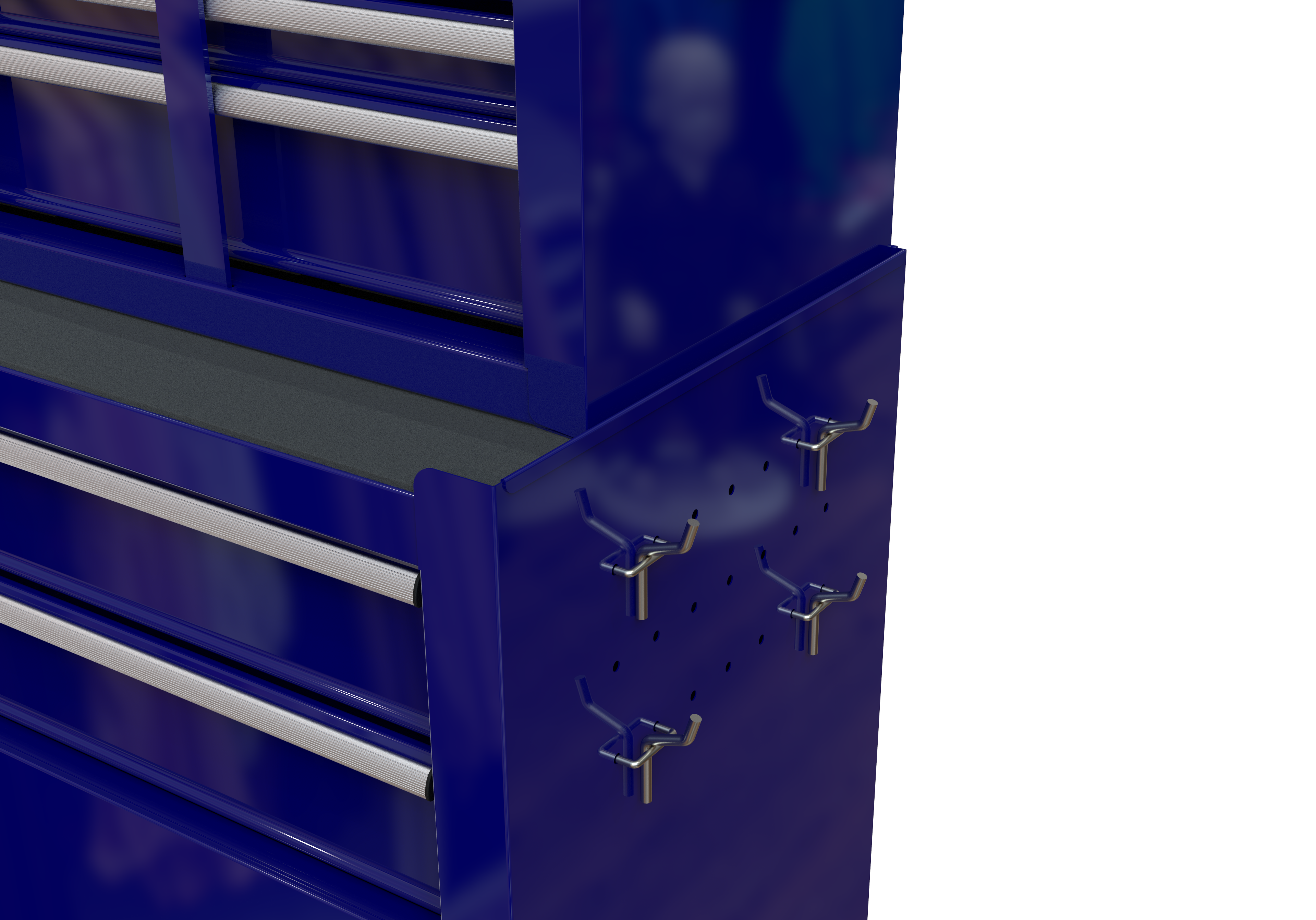 High Capacity Rolling Tool Chest with Wheels and Drawers, 8-Drawer Tool Storage Cabinet--BLUE