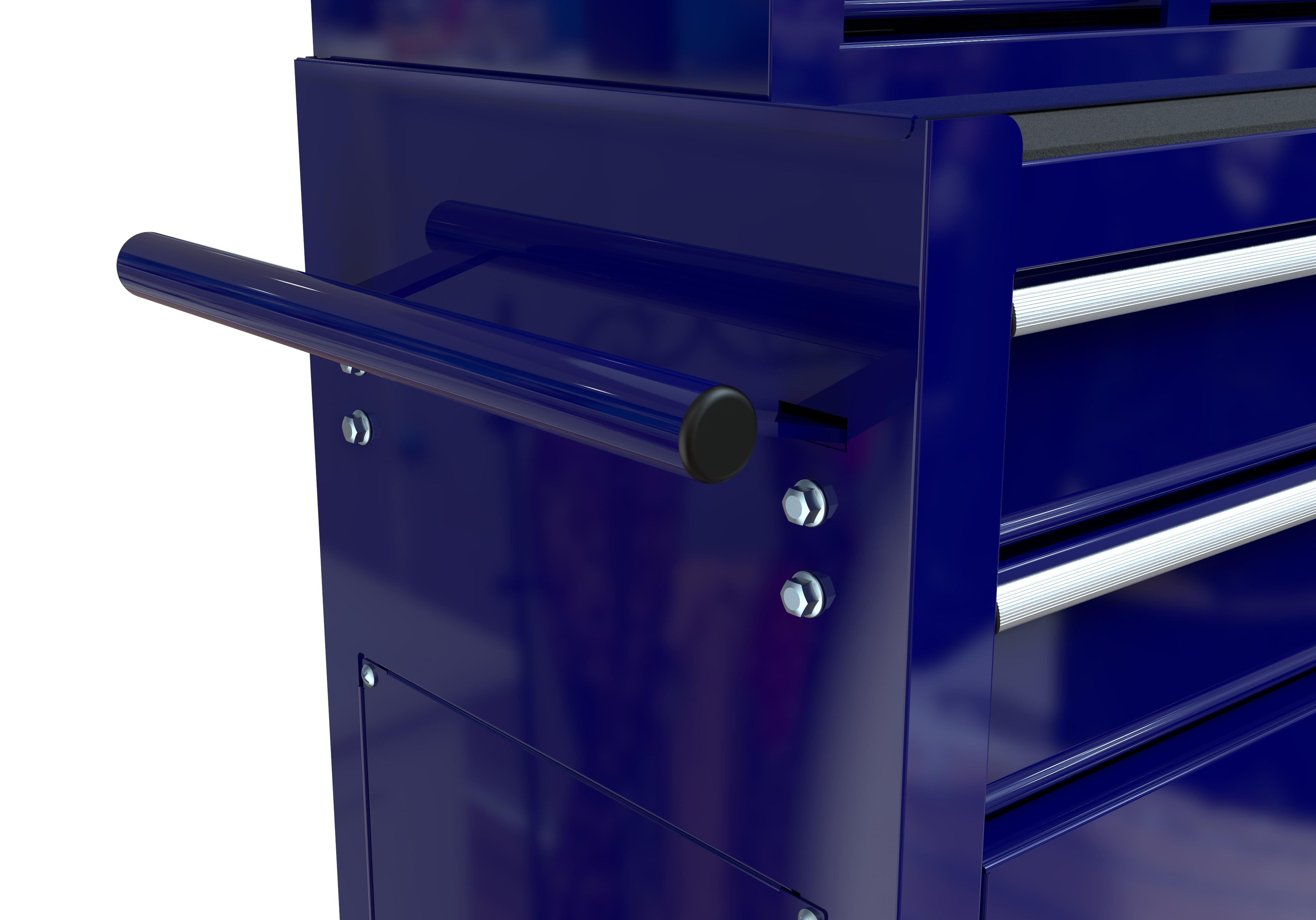 High Capacity Rolling Tool Chest with Wheels and Drawers, 8-Drawer Tool Storage Cabinet--BLUE