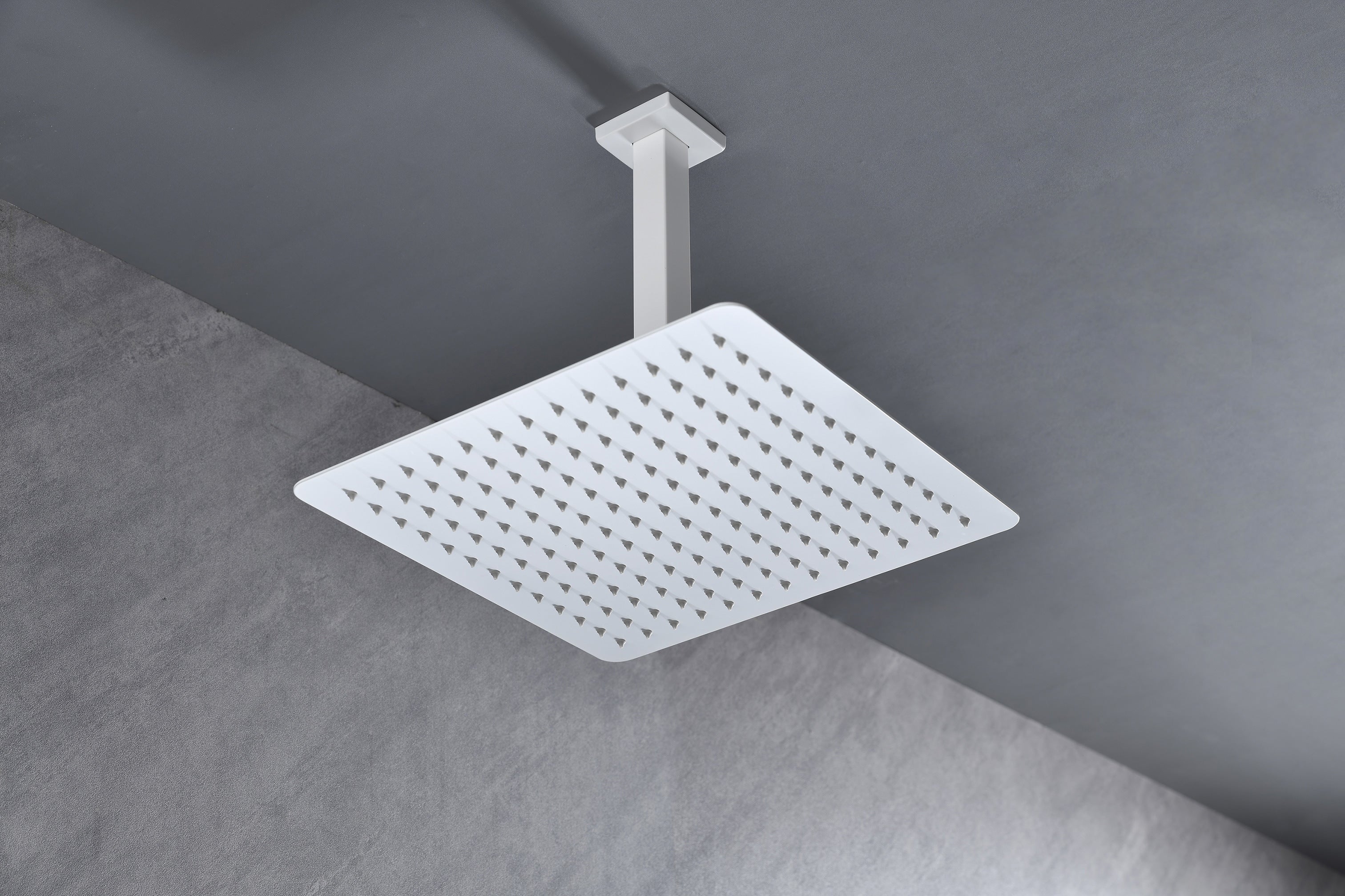 High Pressure Rain Shower Head, Ultra-Thin Showerhead 304 Stainless Steel Waterfall Shower with Self-Clean Nozzles, Full Body Covering