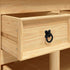 Highboard Corona Brown 44.1"x16.9"x77.2" Solid Wood Mexican Pine