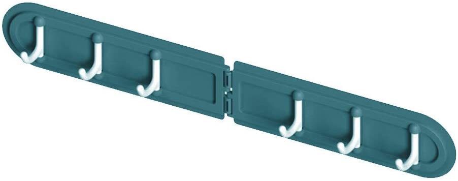 Hook Free Punching 6 Hook Corner Kitchen Bathroom Bedroom Dressing Room Wall Storage Hook Home Folding Coat Hook Without Perforation - WoodPoly.com