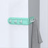 Hook Free Punching 6 Hook Corner Kitchen Bathroom Bedroom Dressing Room Wall Storage Hook Home Folding Coat Hook Without Perforation - WoodPoly.com