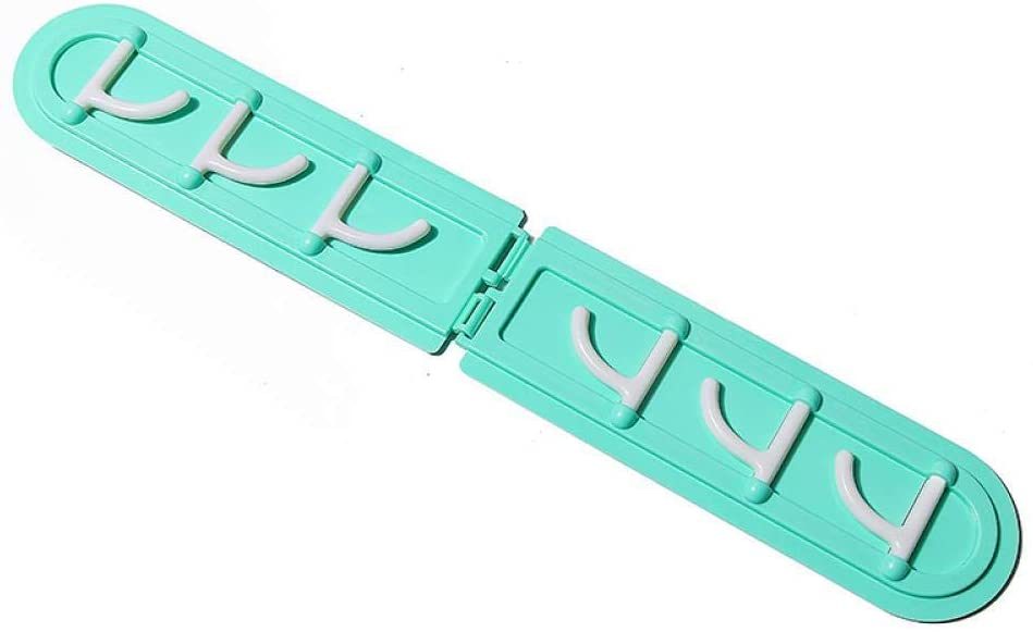 Hook Free Punching 6 Hook Corner Kitchen Bathroom Bedroom Dressing Room Wall Storage Hook Home Folding Coat Hook Without Perforation - WoodPoly.com