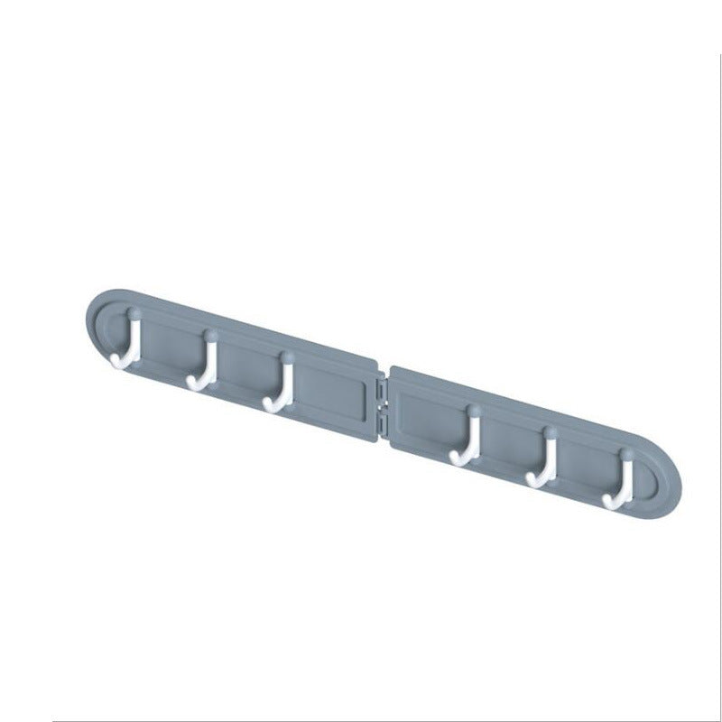 Hook Free Punching 6 Hook Corner Kitchen Bathroom Bedroom Dressing Room Wall Storage Hook Home Folding Coat Hook Without Perforation - WoodPoly.com
