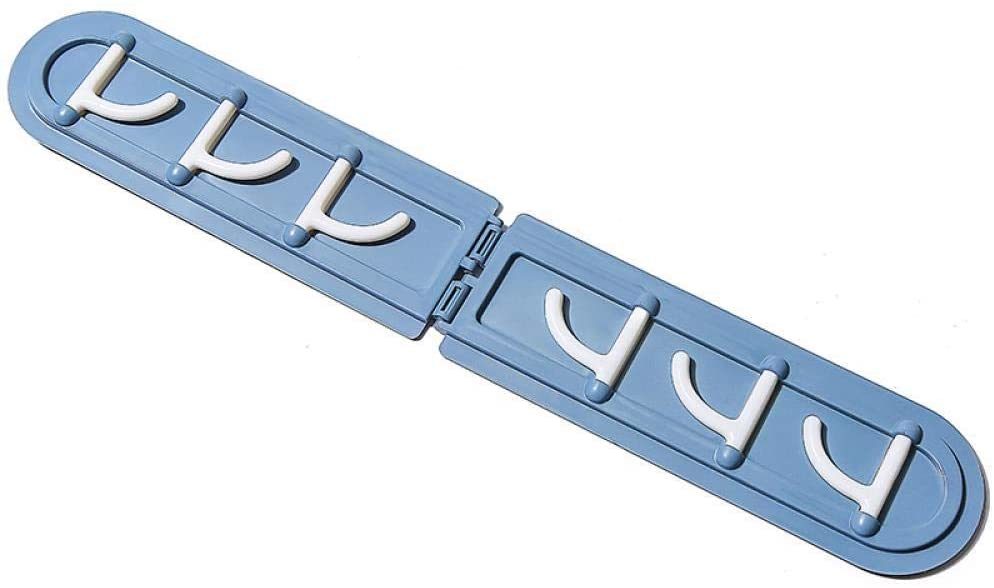 Hook Free Punching 6 Hook Corner Kitchen Bathroom Bedroom Dressing Room Wall Storage Hook Home Folding Coat Hook Without Perforation - WoodPoly.com