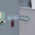 Hook Free Punching 6 Hook Corner Kitchen Bathroom Bedroom Dressing Room Wall Storage Hook Home Folding Coat Hook Without Perforation - WoodPoly.com