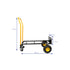 HT1006BK-YL Hand Truck Dual Purpose 2 Wheel Dolly Cart and 4 Wheel Push Cart with Swivel Wheels 330 Lbs Capacity Heavy Duty Platform Cart for Moving/Warehouse/Garden/Grocery