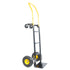 HT1006BK-YL Hand Truck Dual Purpose 2 Wheel Dolly Cart and 4 Wheel Push Cart with Swivel Wheels 330 Lbs Capacity Heavy Duty Platform Cart for Moving/Warehouse/Garden/Grocery