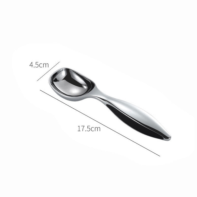 Ice Cream Scooper Zinc Alloy Solid Cookie Dough Scooper with Anti-Slip Handle for Sorbet Melon Ergonomic Handle Scoop Kitchen Tool (4.5X17.5cm) - WoodPoly.com