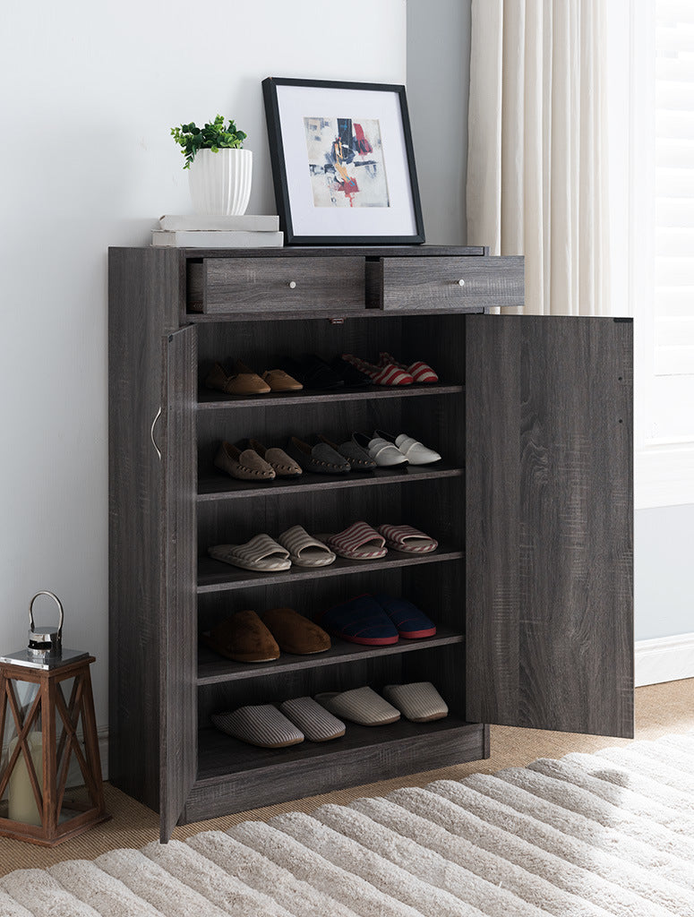 ID USA 161569 Shoe Cabinet Distressed Grey