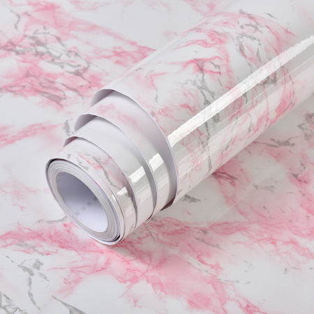 Imitation Marble Pattern Waterproof And High Temperature Resistant Kitchen Furniture Renovation Wallpaper