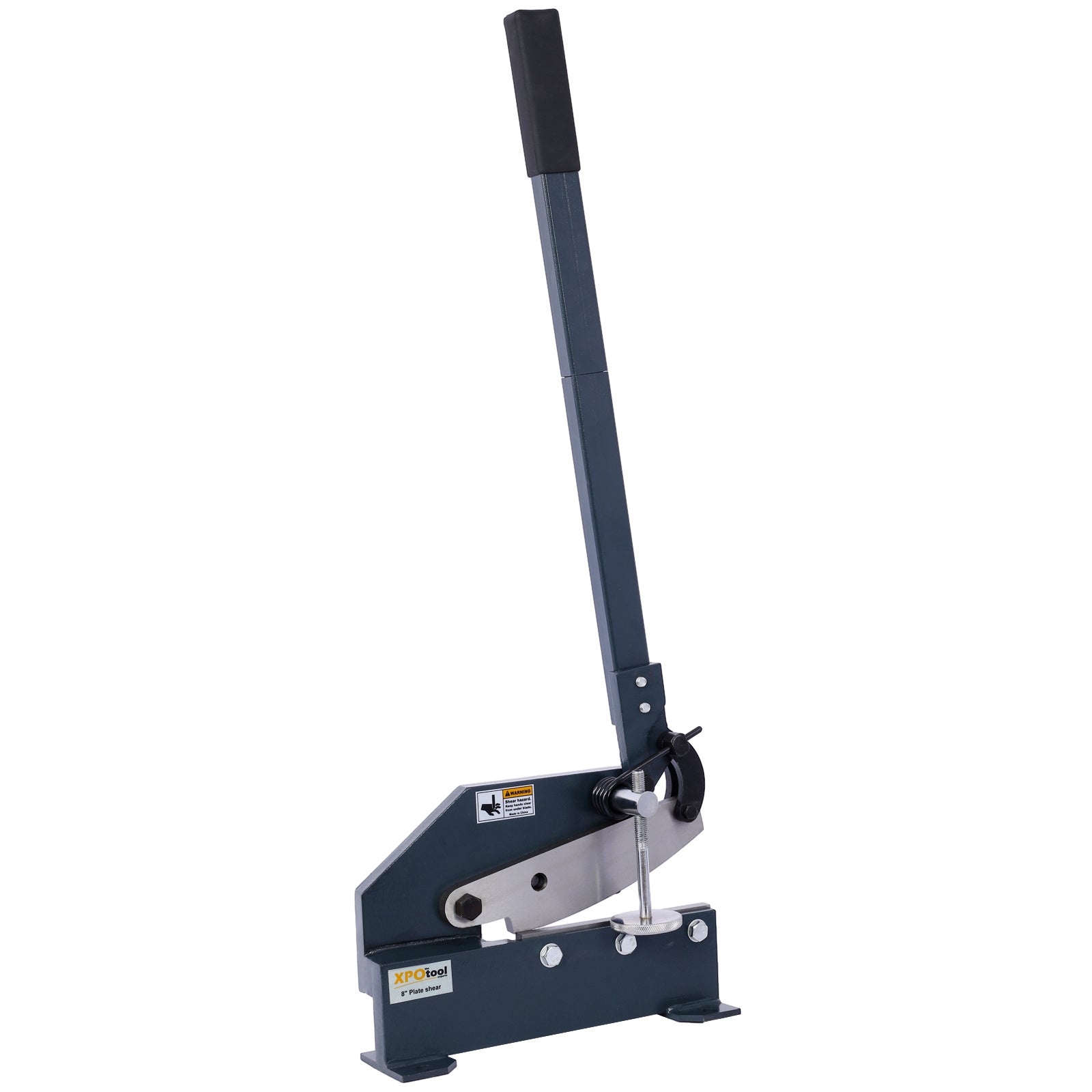 Industrial 8-Inch Sheet Metal Plate Shear, Solid Construction Mounting Type Metal Shear, High Precision Manual Hand Plate Shear