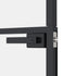 Interior Door Black 29.9"x79.3" Tempered Glass&Aluminum Slim