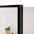 Interior Door Black 36.6"x79.3" Tempered Glass&Aluminum Slim