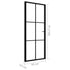 Interior Door ESG Glass and Aluminum 32.7"x79.3" Black
