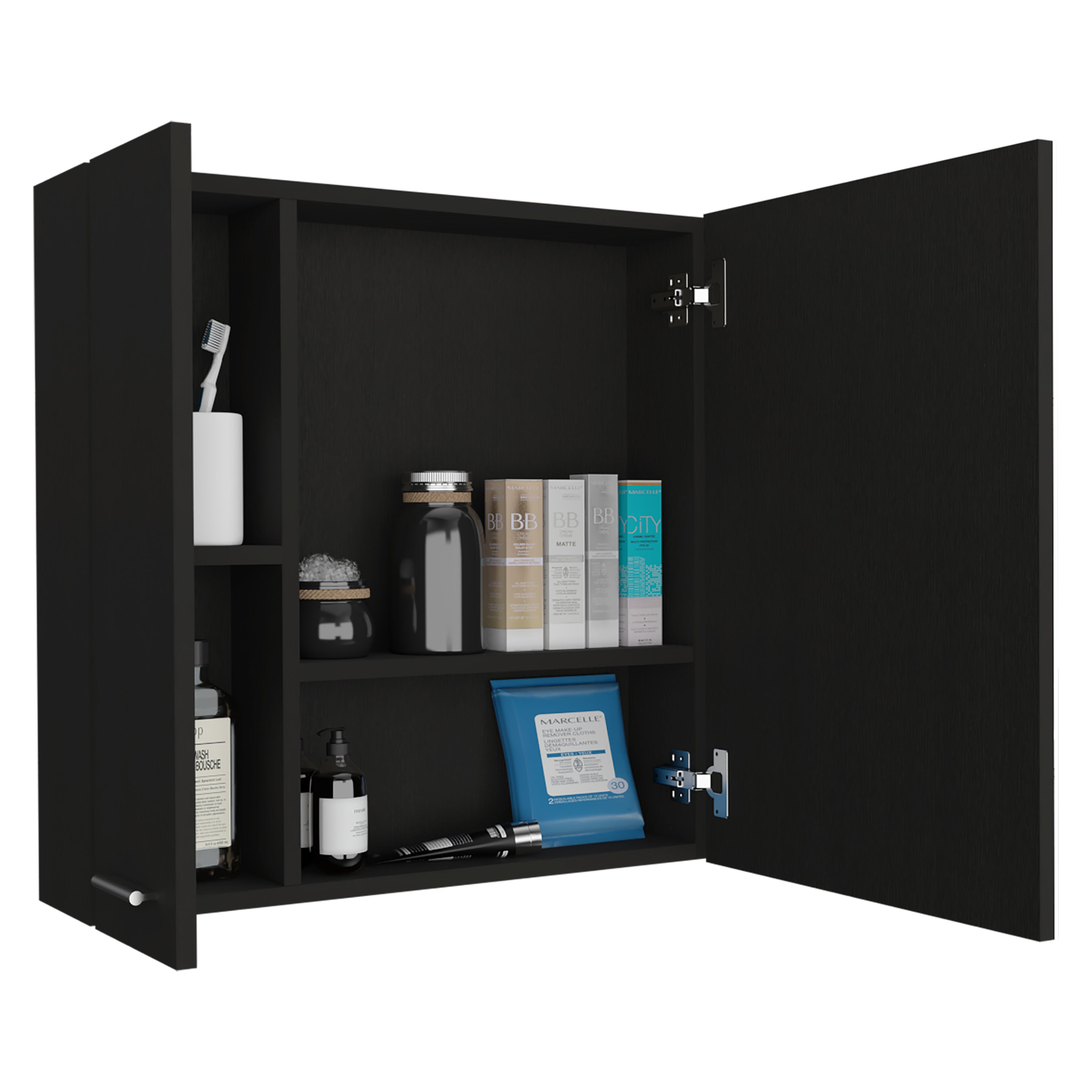 Kenya Medicine Cabinet, Mirror, Double Door, Four Interior Shelves