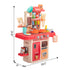 Kids Kitchen Playset Toys - red