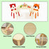 Kids Table and 2 Chairs Set, 3 Pieces Toddler Table and Chair Set, Wooden Activity Play Table Set (Bear&Tiger)
