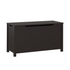 Kids Wooden Toy Box Storage with Safety Hinged Lid for Ages 3+ (Dark Brown)