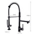 Kitchen Faucet with Pull Down Sprayer one-Hole Gooseneck Kitchen Sink Faucet 2 Handle