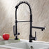 Kitchen Faucet with Pull Down Sprayer one-Hole Gooseneck Kitchen Sink Faucet 2 Handle